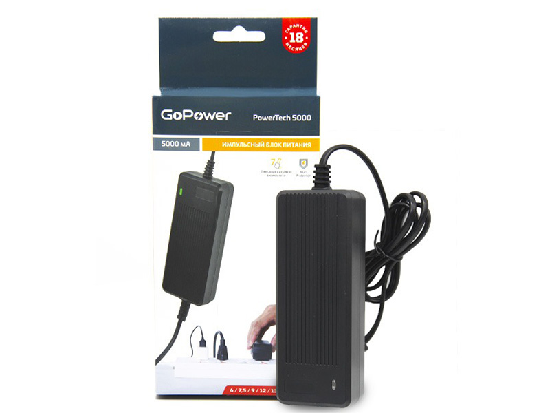 Блок питания GoPower PowerTech 5000 3-12V 5A 00-00015339