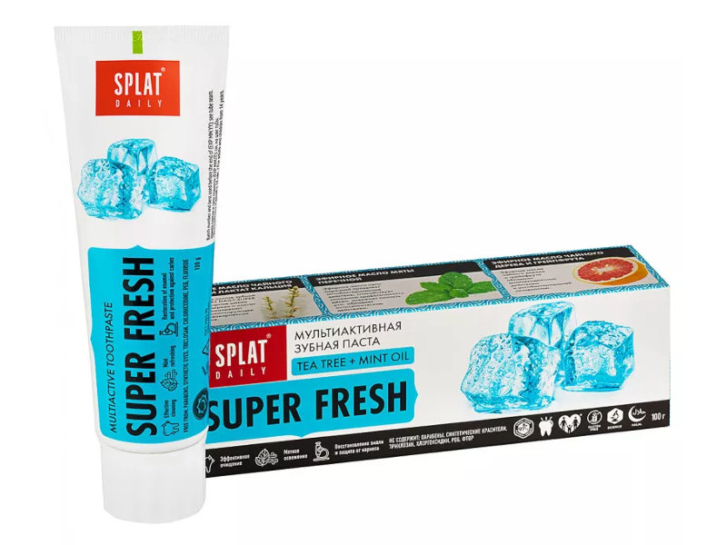 

Зубная паста Splat Daily Super Fresh 100g 112.52171.0101, 112.52171.0101