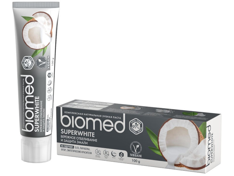 фото Зубная паста biomed superwhite 100g су-192