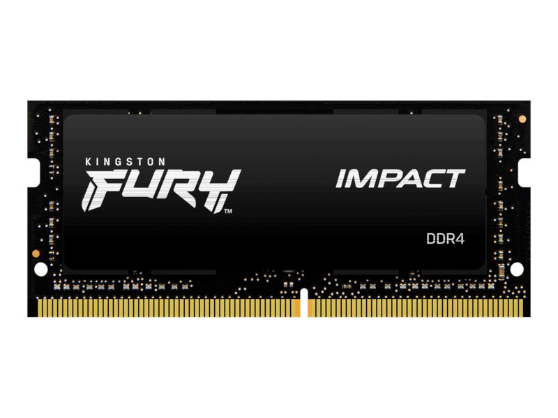 Модуль памяти Kingston Fury Impact DDR4 SO-DIMM 3200MHz PC25600 CL20 - 32Gb KF432S20IB/32 комплект памяти ddr4 dimm 32gb 4x8gb 2666mhz kingston kf426c13rbk4 32