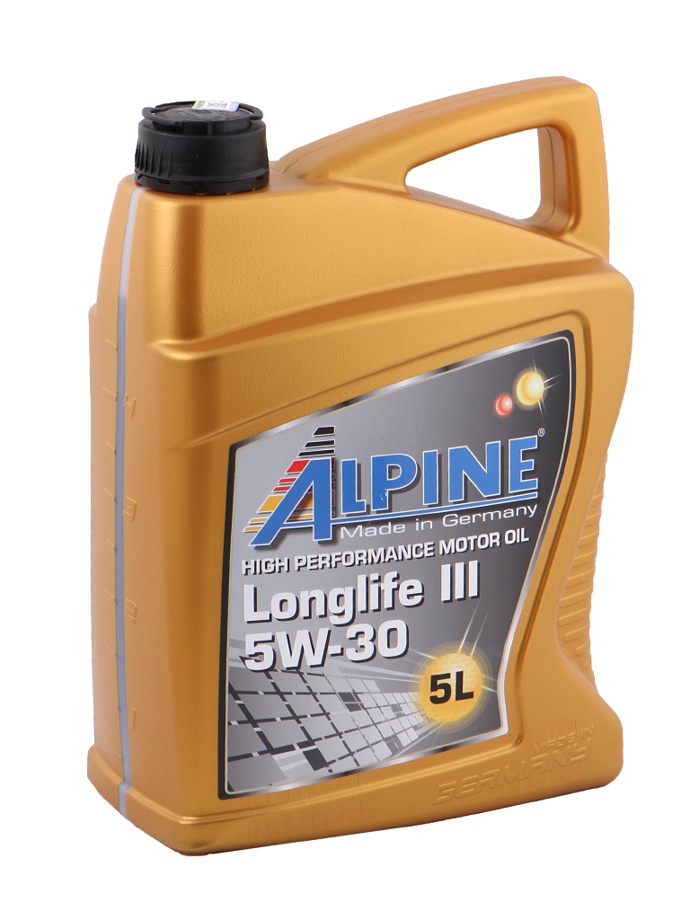 фото Масло масло моторное синтетическое alpine longlife iii 5w-30 5l 0100282