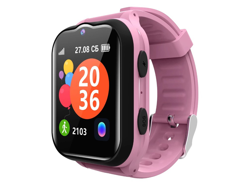 фото Geozon smartwatch kids superstar pink gqg-w24pnk (голосовой ассистент маруся)