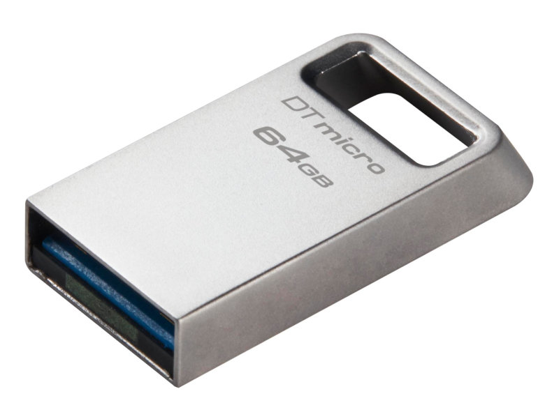 USB Flash Drive 64GB - Kingston DataTraveler Micro G2 USB 3.2 Gen.1 DTMC3G2/64GB флешка kingston datatraveler 80 64гб silver dt80 64gb