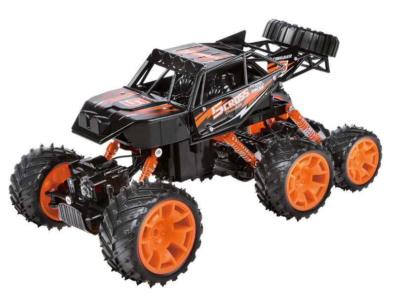 фото Радиоуправляемая игрушка crossbot трехосный краулер 6wd black-orange 870586