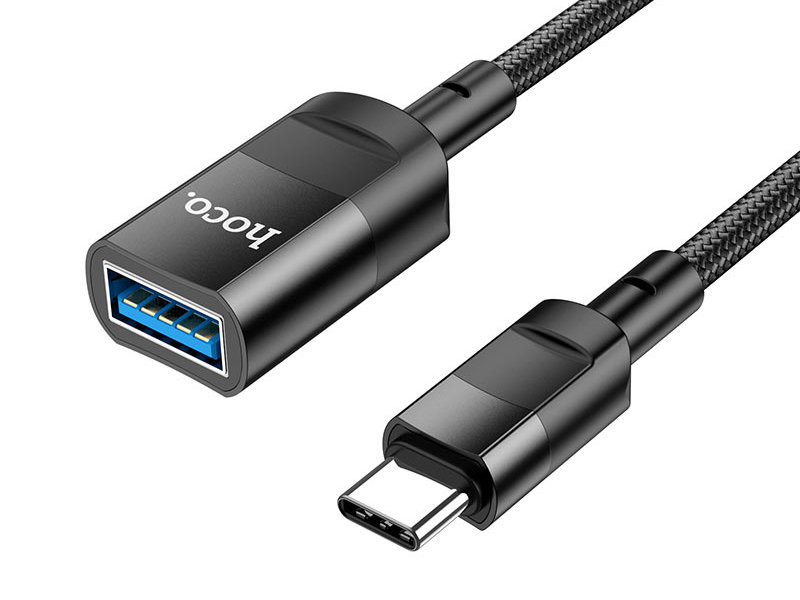 

Аксессуар Hoco U107 USB - USB Type-C 1.2m Black 6931474761934, U107