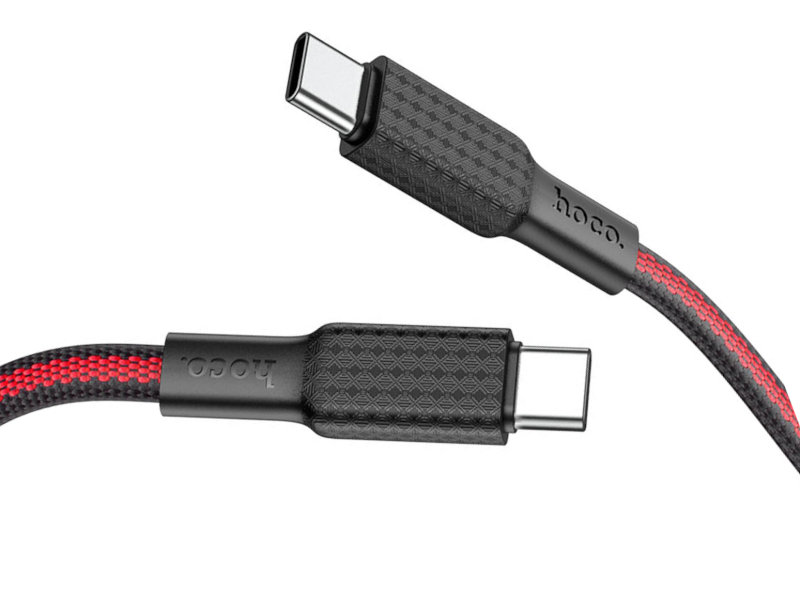 

Аксессуар Hoco X69 Jaeger USB Type-C 1m Black-Red 6931474760272, X69 Jaeger