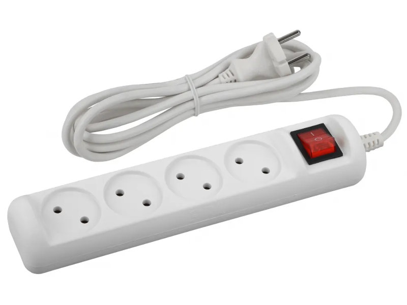 

Сетевой фильтр Эра 4 Sockets 1.5m White U-4s-1.5m-2x1 Б0044052, Б0044052