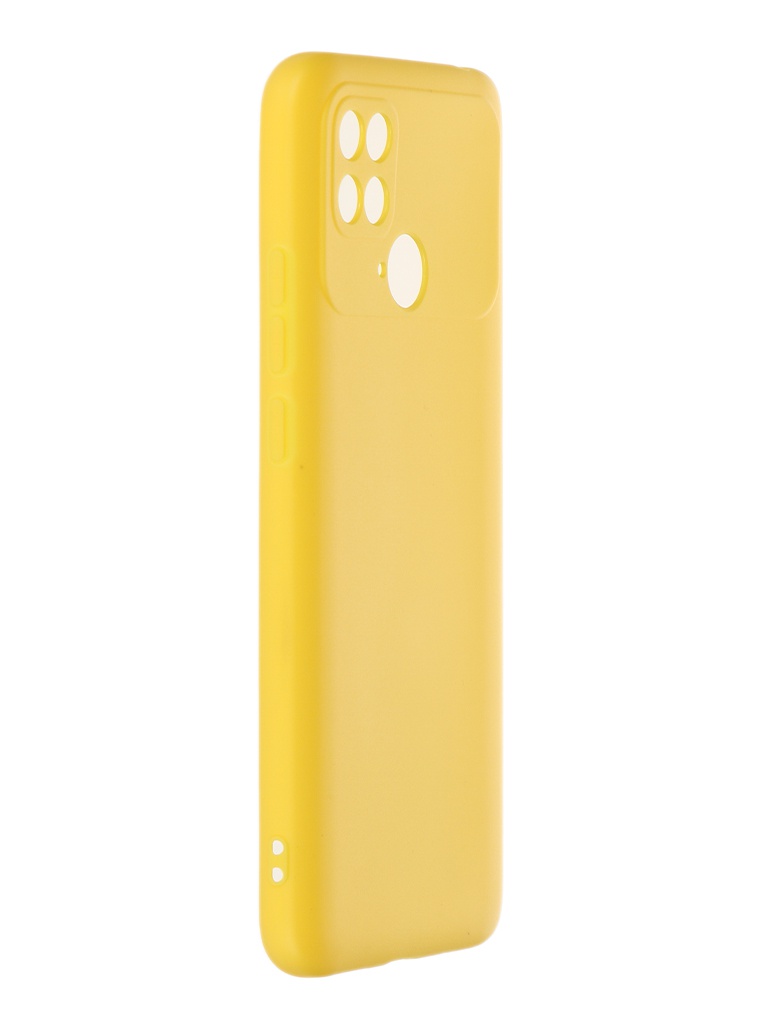 

Чехол DF для Poco C40 Silicone Yellow poCase-08, Poco C40