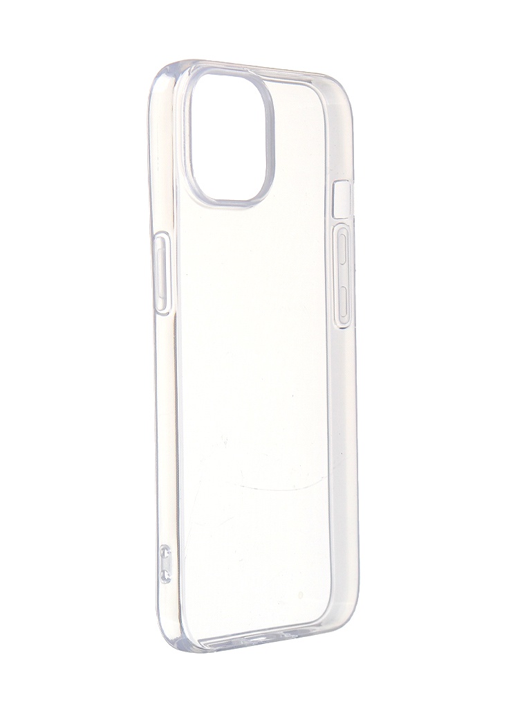 Чехол DF для APPLE iPhone 14 Silicone Super Slim Transparent iCase-26 phoenix unicorns transparent для apple iphone x xs