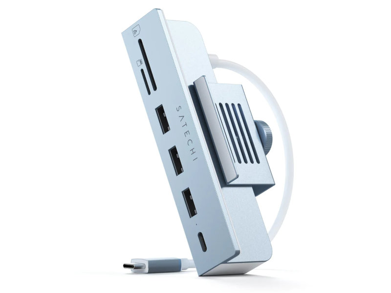 цена Хаб USB Satechi USB-C Aluminum USB-C Clamp Hub для 24 iMac ST-UCICHB