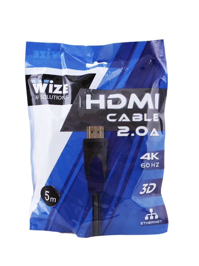 

Аксессуар Wize HDMI v2.0 19M/19M 5m WAVC-HDMI-5M, WAVC-HDMI-5M