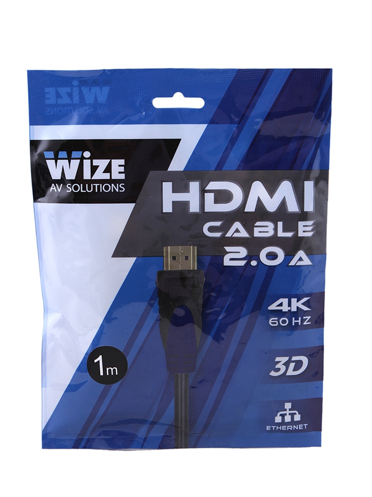 

Аксессуар Wize HDMI v2.0 19M/19M 1m WAVC-HDMI-1M, WAVC-HDMI-1M