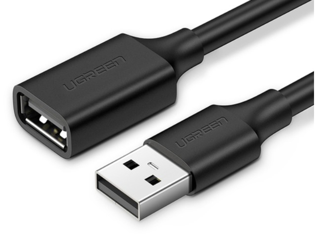 

Аксессуар Ugreen US103 USB-A Male - USB-A Female 2m Black 10316, US103