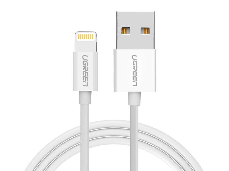 

Аксессуар Ugreen US155 USB-A - Lightning 2m White 20730, US155