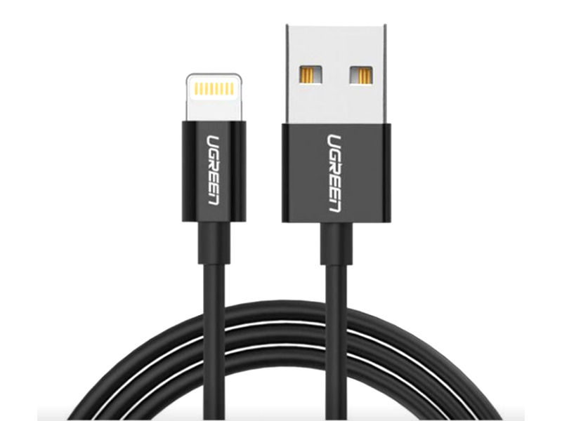 

Аксессуар Ugreen US155 USB-A - Lightning 2m Black 80823, US155