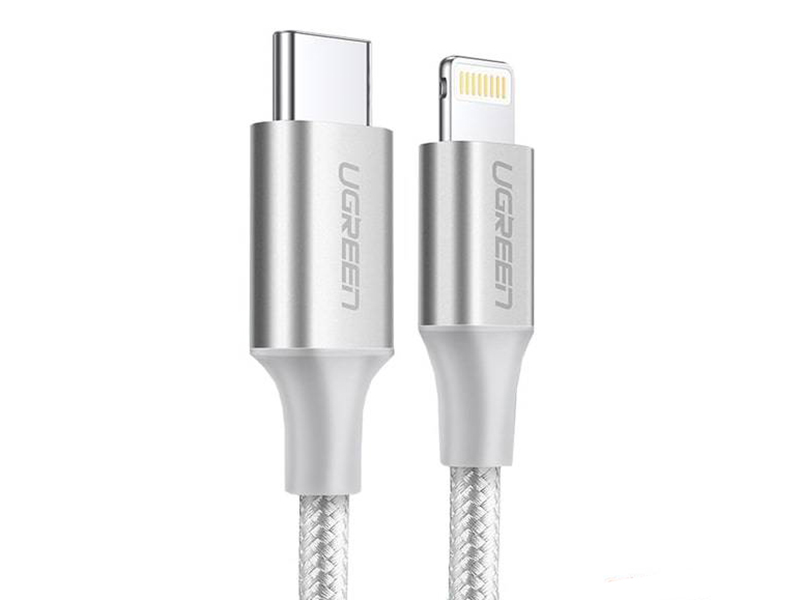 

Аксессуар Ugreen US304 USB-C - Lightning 1.5m Silver 70524, US304
