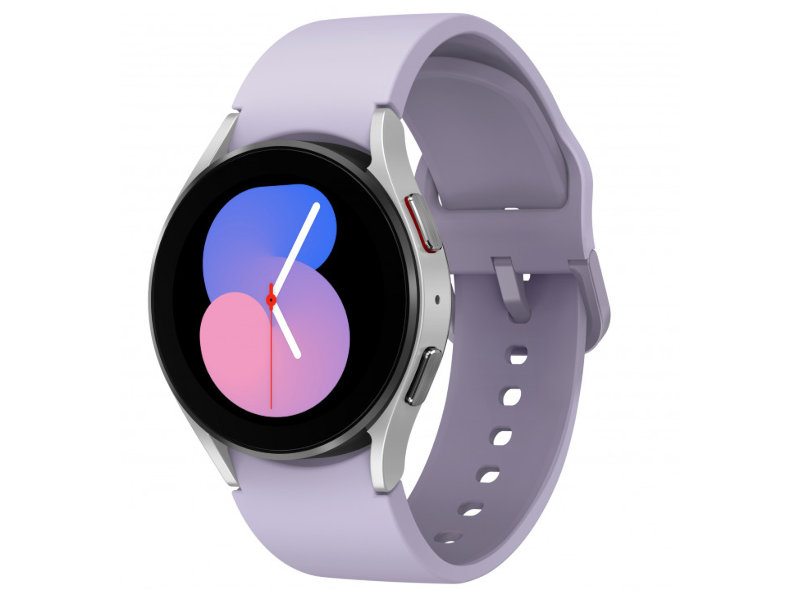 фото Умные часы samsung galaxy watch 5 40mm bt silver-purple strap sm-r900nzsaeue / sm-r900nzsamea
