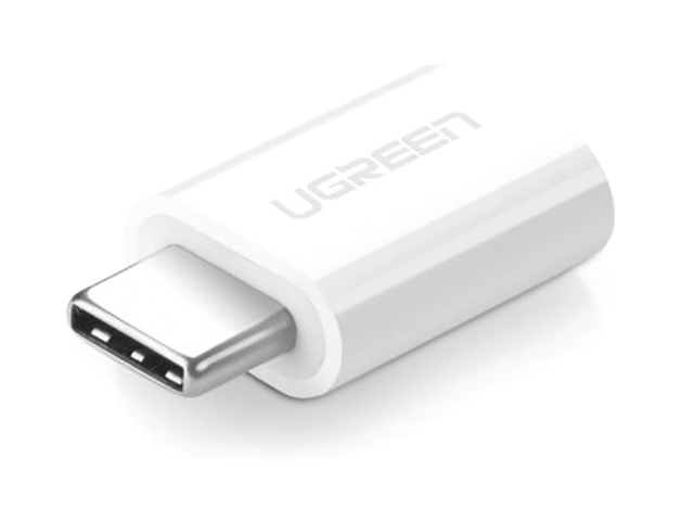 

Аксессуар Ugreen US157 USB Type-C - MicroUSB White 30154, US157
