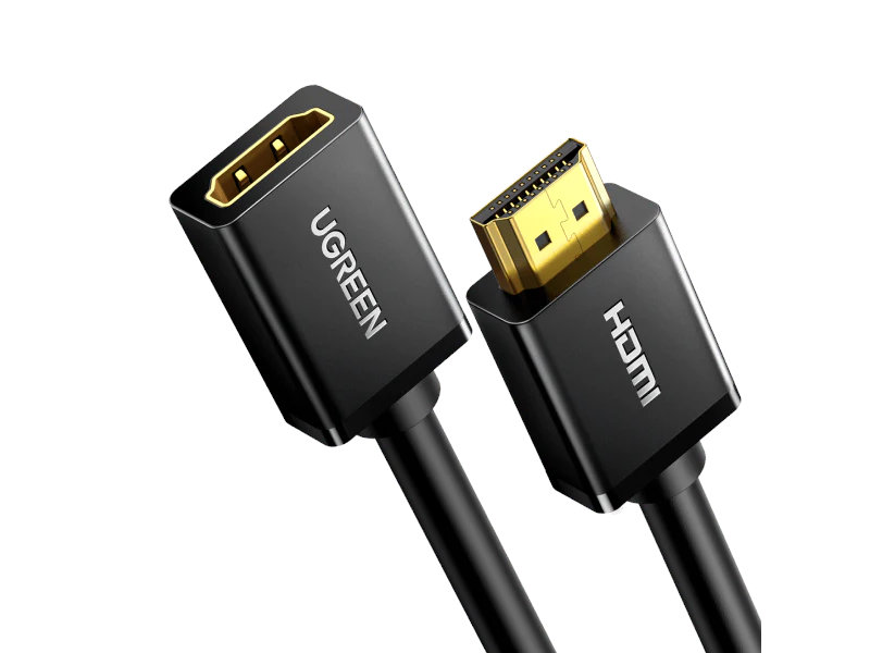 

Аксессуар Ugreen HD107 HDMI M - HDMI F 0.5m Black 10140, HD107