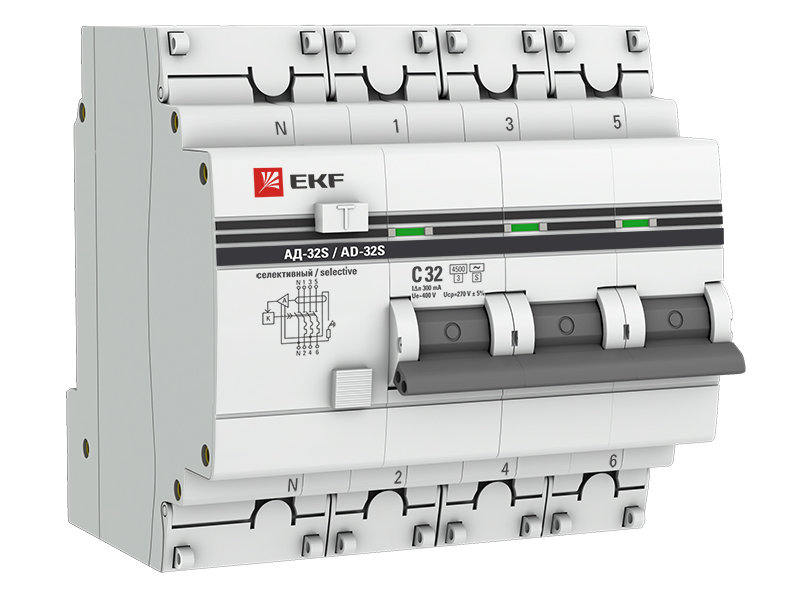 

Дифференциальный автомат EKF Proxima DA32-32-300S-4P-pro, DA32-32-300S-4P-pro