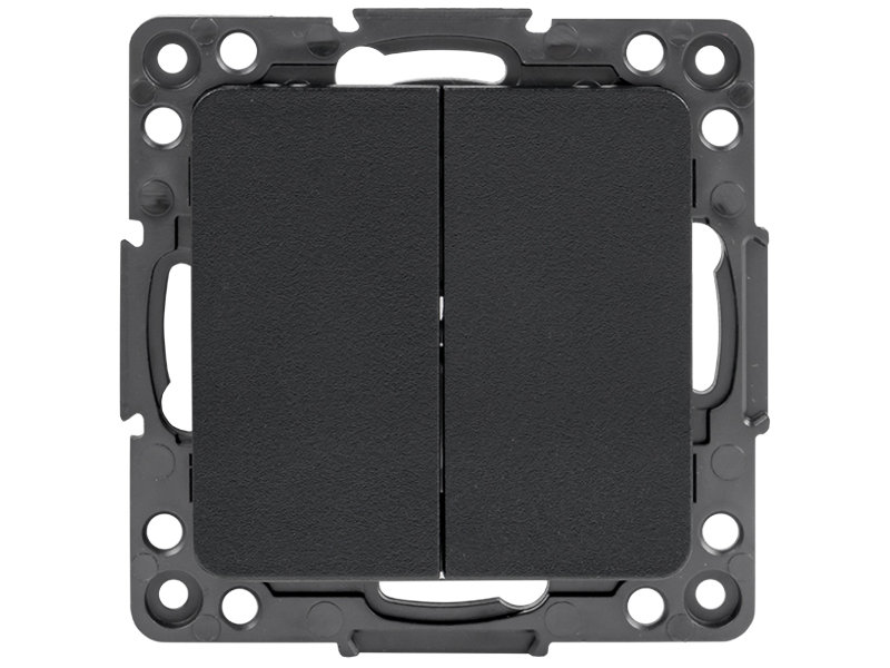 

Выключатель EKF Proxima Стокгольм 10А Black EZV10-023-20, EZV10-023-20