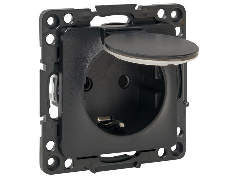 

Розетка EKF Proxima Стокгольм 16А Black EZR16-028-10-44, EZR16-028-10-44