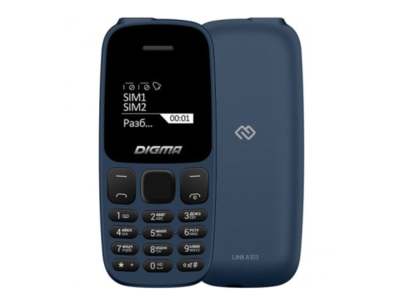 Сотовый телефон Digma Linx A103 Blue LT1069PM