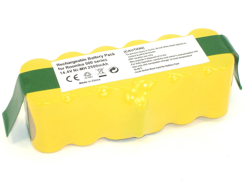 

Аккумулятор Vbparts Ni-Mh 14.4V 2500mAh для iRobot Roomba 500/510/530/560/780/800/900 059021, 059021
