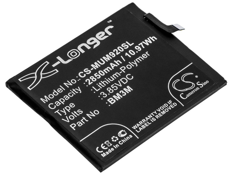 

Аккумулятор CameronSino (схожий с BM3M) CS-MUM920SL для Xiaomi Mi 9SE 3.85v 2850mAh 10.97Wh 085918, 085918