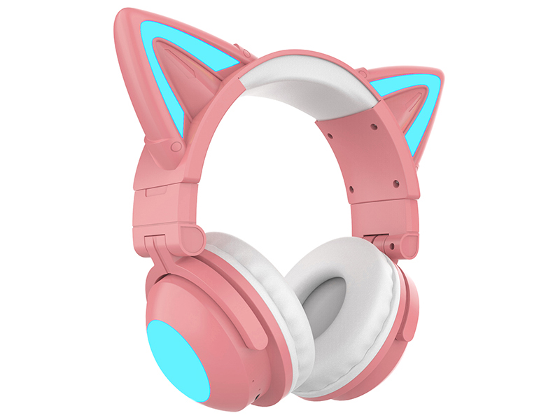 фото Наушники qumo party cat mini вт 0051 pink-light blue 34914