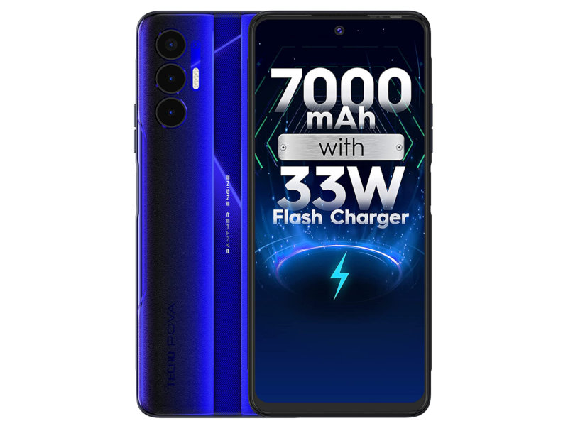 фото Сотовый телефон tecno pova 3 6/128gb electric blue