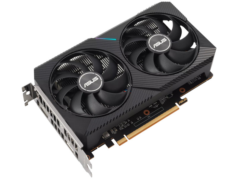 фото Видеокарта asus radeon rx 6400 dual 4g 2039mhz pci-e 4.0 4096mb 16000mhz 64-bit 1xhdmi 1xdp hdcp dual-rx6400-4g