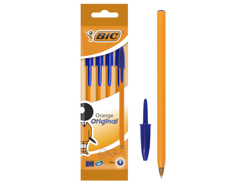 

Ручки шариковые Bic Orange Original Fine 4шт 8308521, 8308521