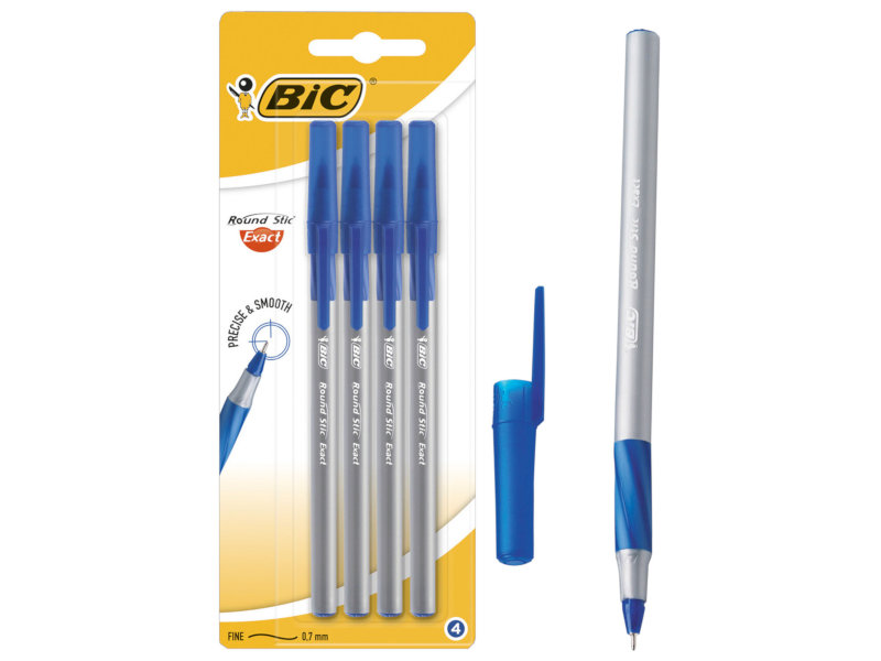 

Ручки шариковые Bic Round Stic Exact 4шт 932857, 932857