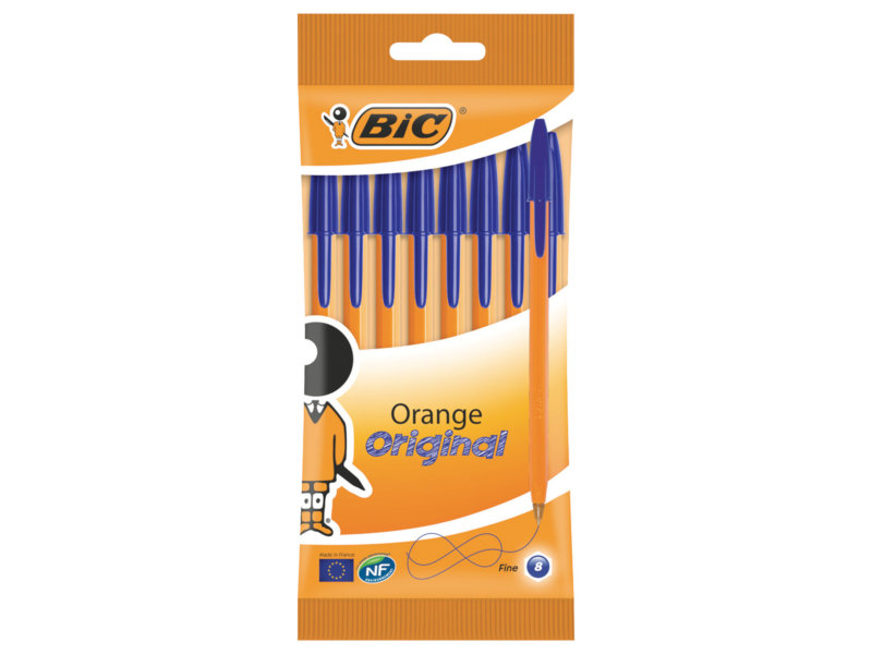 

Ручки шариковые Bic Orange Fine 8шт 919228, 919228