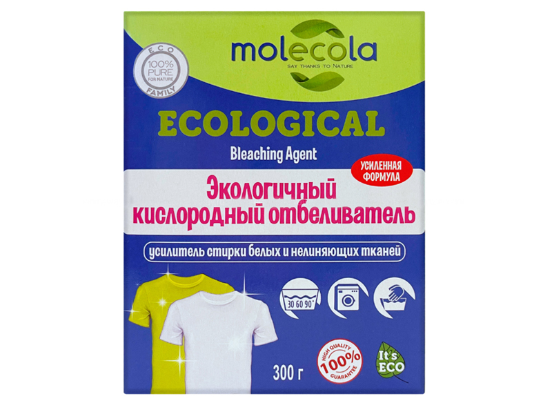 фото Средство кислородный отбеливатель molecola 300g 70693