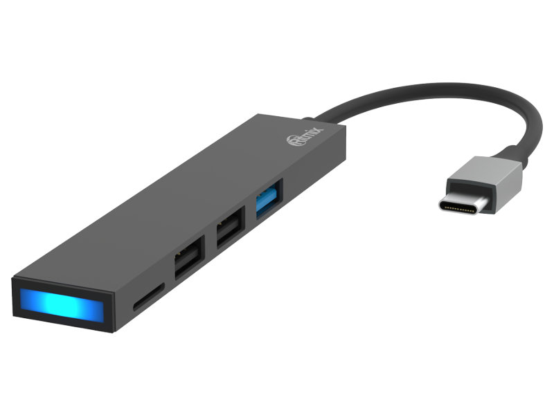 

Хаб USB Ritmix CR-4314 Metal, CR-4314 Metal