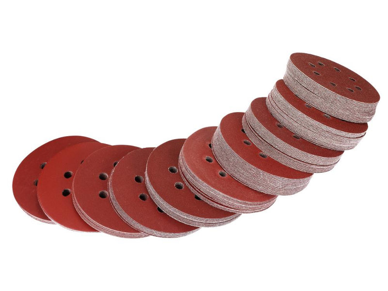 Набор шлифовальных кругов Deko SD150 125mm 150шт 065-0671 набор шлифовальных кругов для гравера держатель deko rt101 101 предмет