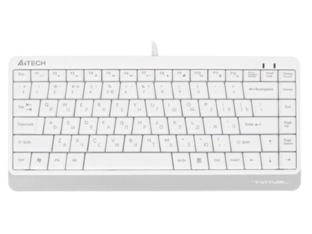 Клавиатура A4Tech Fstyler FKS11 White-Grey клавиатура a4tech fstyler fks11 белый серый usb fks11 white 960595