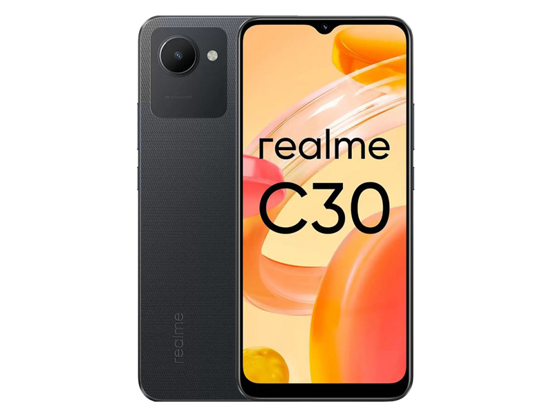 

Сотовый телефон Realme C30 4/64Gb LTE Black, c30 4/64