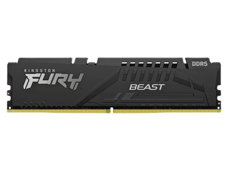 фото Модуль памяти kingston fury beast black ddr5 dimm 5600mhz pc-44800 cl40 - 8gb kf556c40bb-8