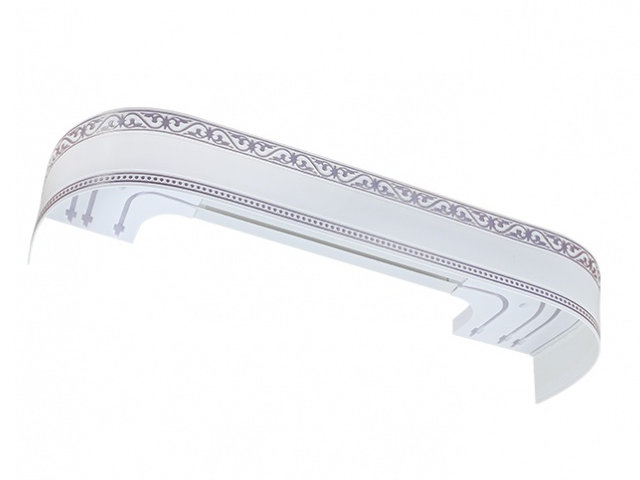 

Карниз Legrand Монарх с поворотами 3.0 White-Chrome 48070155, Монарх