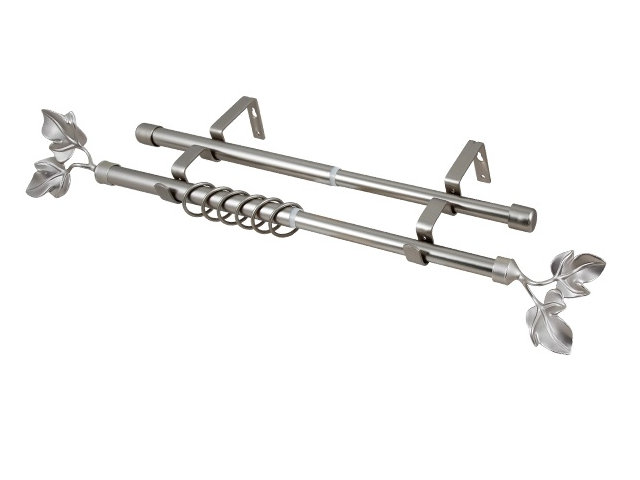 

Карниз Legrand Кованный раздвижной 2-х рядный d16/19mm 1.6-3.0m Silver Matte 58066129, 58066129