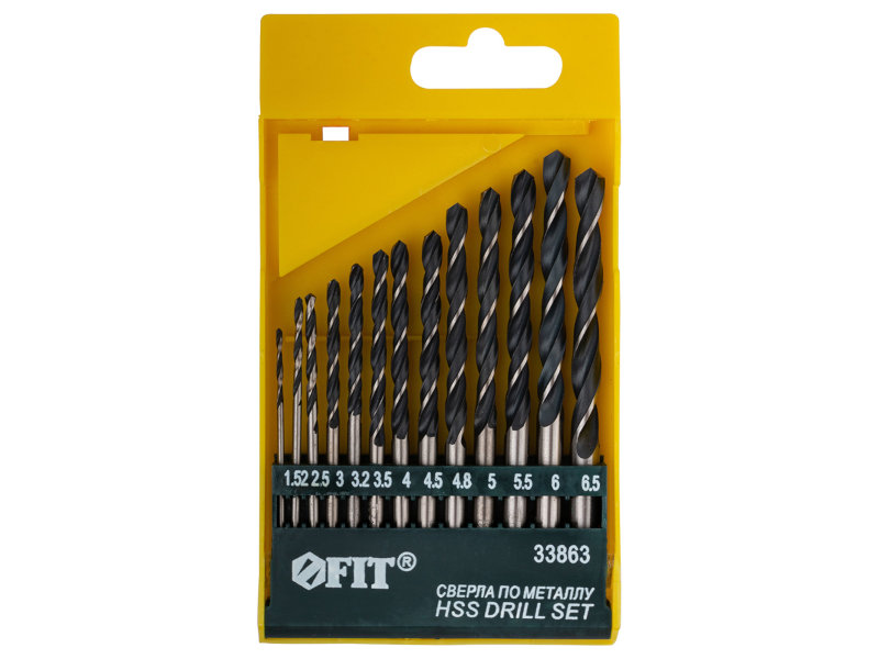 

Набор сверл FIT HSS 13шт 33863, FIT-33863