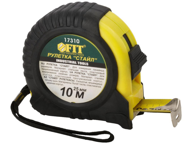 

Рулетка FIT Стайл Профи 10m x 25m 17310, Стайл Профи