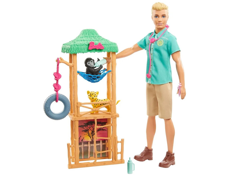

Кукла Mattel Barbie Профессии Кен с животными Ветеринар GJM32_GJM33, GJM32_GJM33