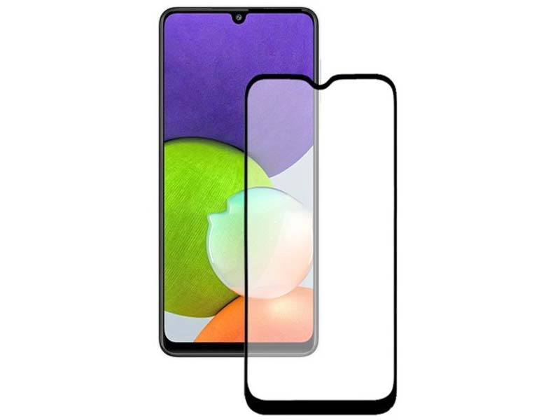 

Защитное стекло Pero для Samsung Galaxy A22 Full Glue Black PGFG-A22, Samsung Galaxy A22