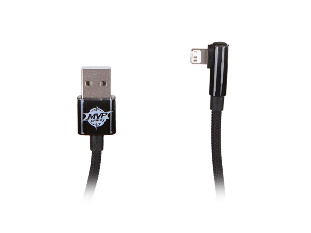 

Аксессуар Baseus MVP 2 Elbow-Shaped USB - Lightning 2.4A 2m Black CAVP000101, CAVP000101