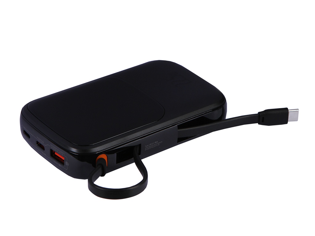 

Внешний аккумулятор Baseus Power Bank Qpow Pro Digital Display Fast Charge 10000mAh 22.5W Black PPQD020101, PPQD020101