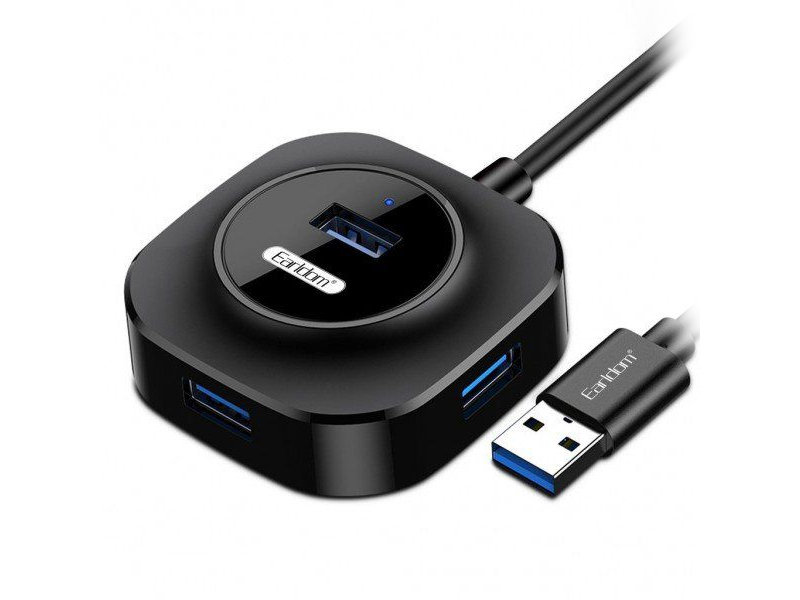 

Хаб USB Earldom ET-HUB06 4xUSB 2.0 Black 0L-00049723, ET-HUB06